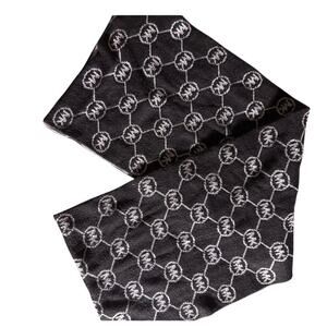 Michael Kors Black White Classic Logo Scarf